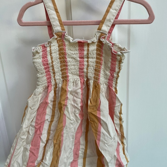 Okie Dokie 24M Pink, Tan, and Cream Flowy Girls Dress - Picture 2 of 4